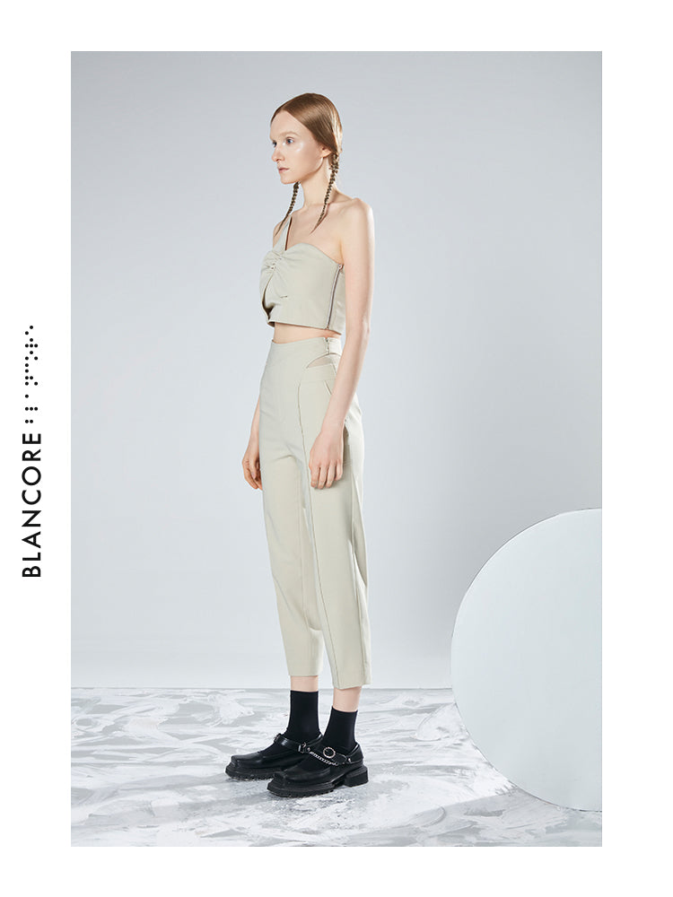 FAKE TWO-PIECE VEST TOP
