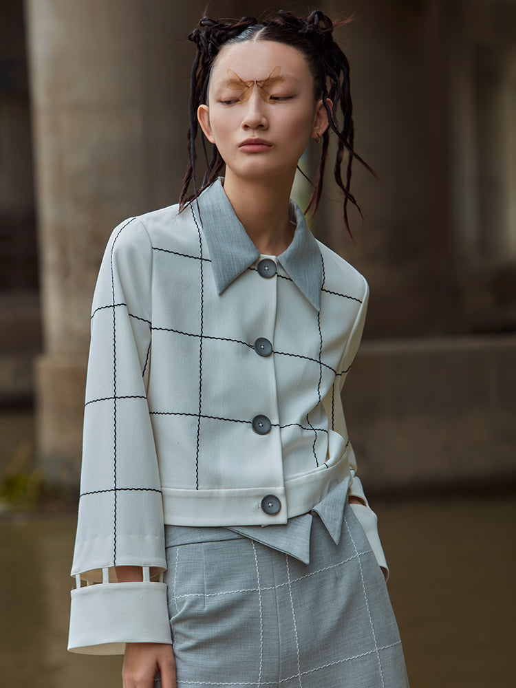 LATTICE PATTERN JACKET