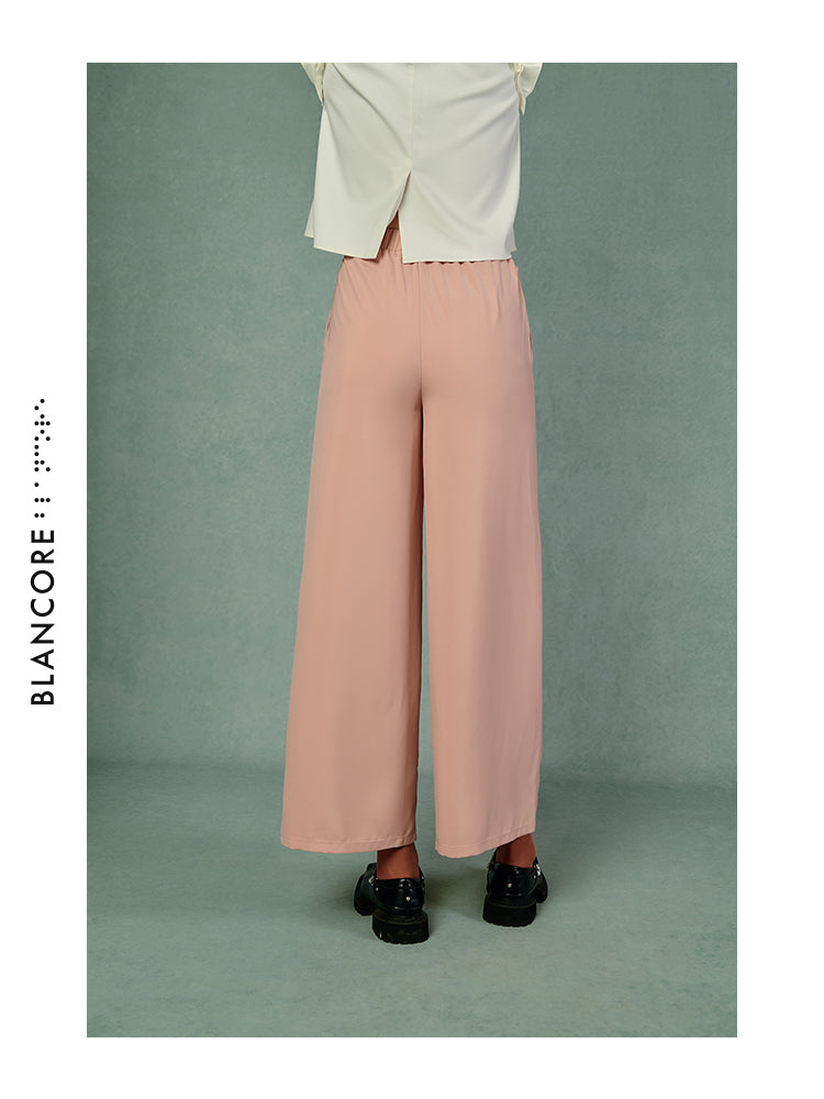 STRAIGHT DRAPED TROUSERS