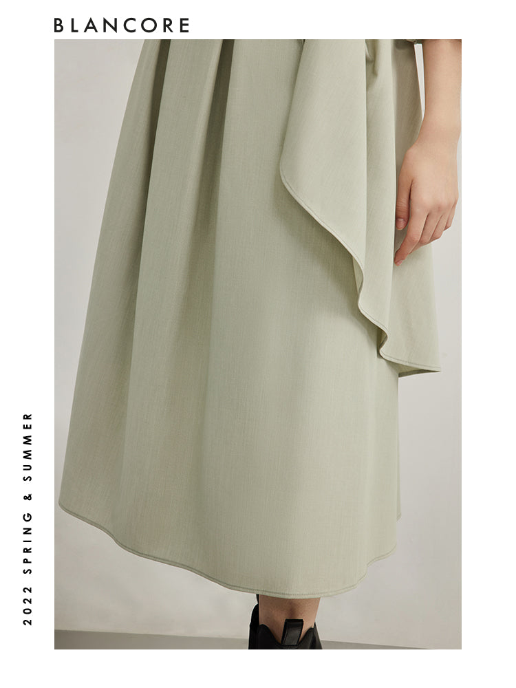 Minimalist Wrapped Midi Dress
