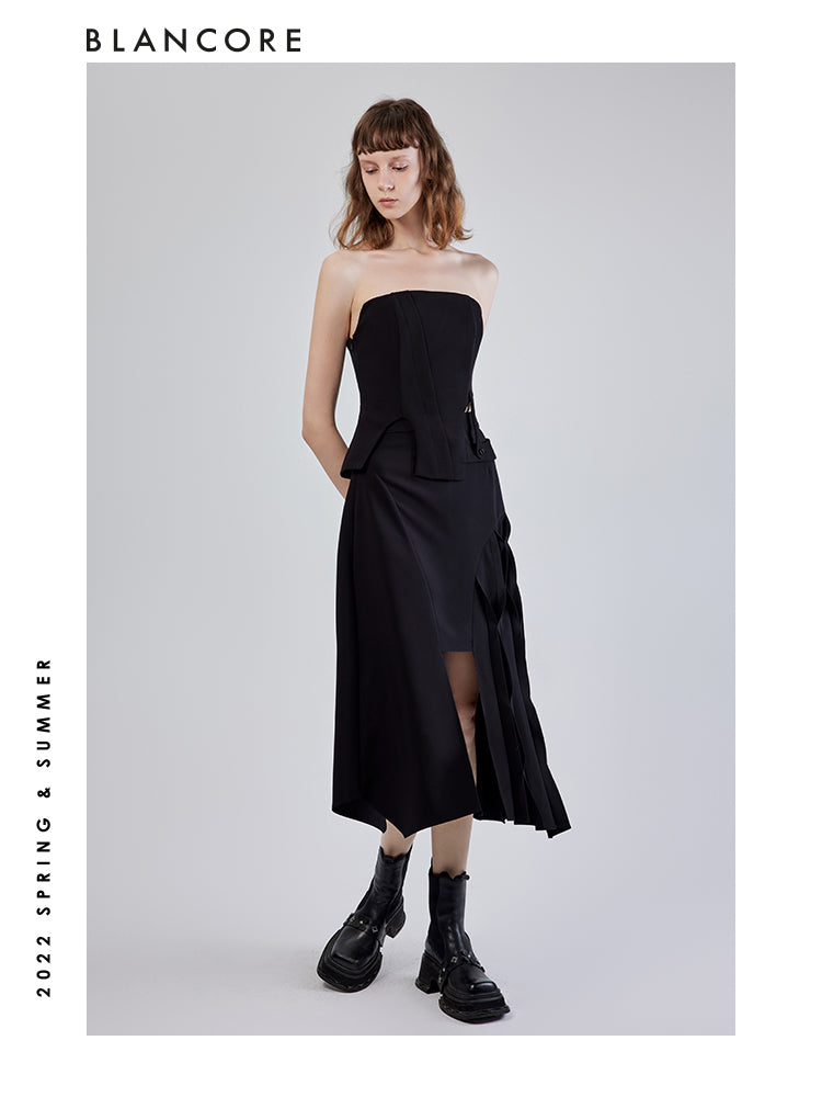 Asymmetriacl Hem Skirt