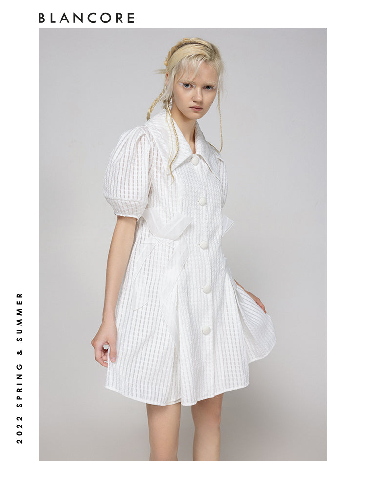 LONG BLOUSE JACKET WITH BOW
