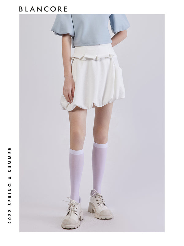 High Waist Bud Skirt With Umbrella-Shape Girdle
