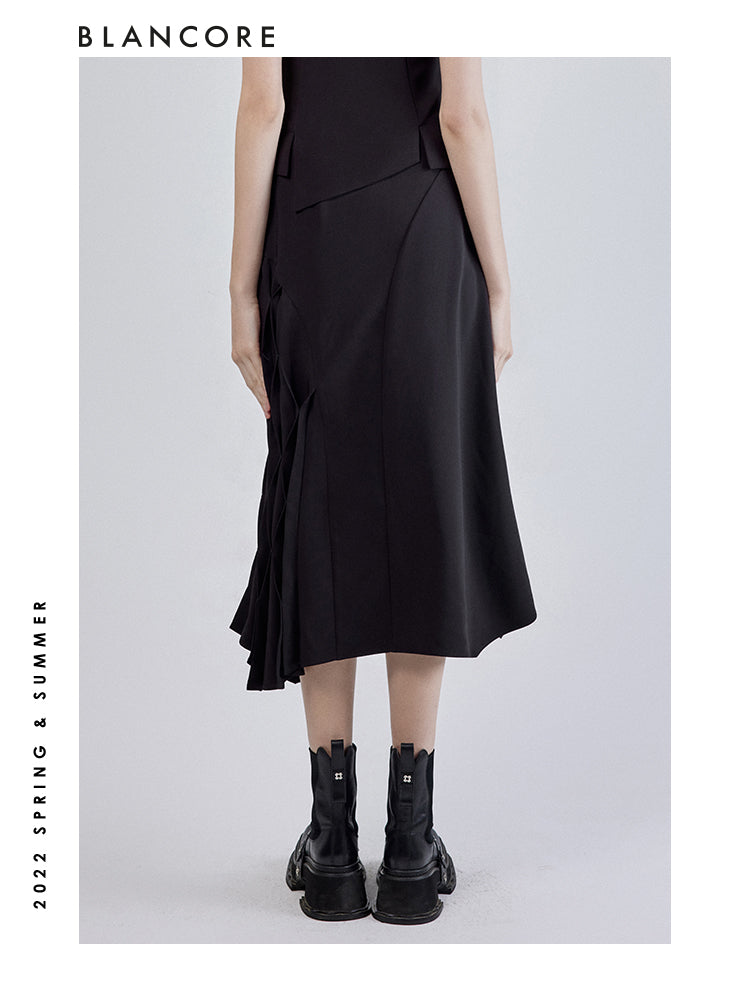 Asymmetriacl Hem Skirt