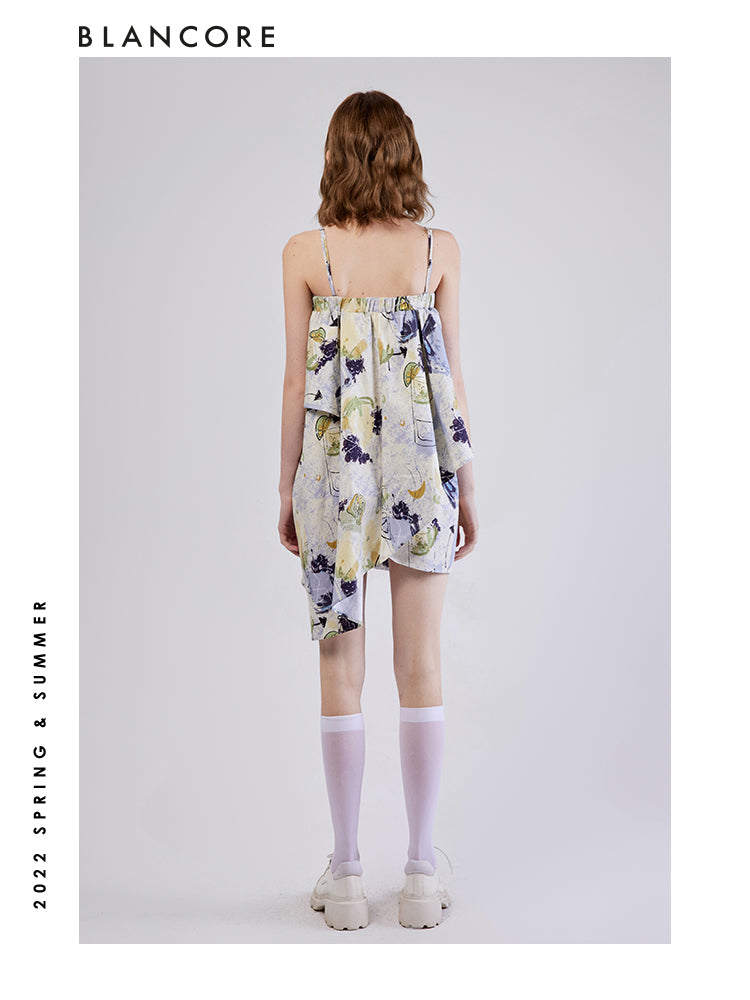 Tiered Floral-print Skirt