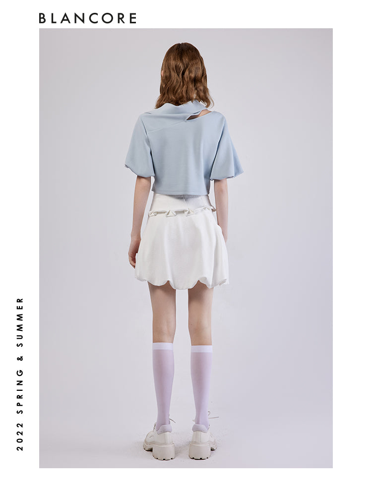 High Waist Bud Skirt With Umbrella-Shape Girdle