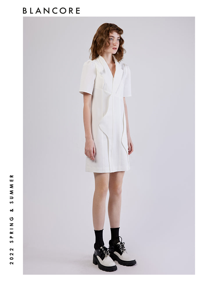 Asymmetrical Blazer Dress