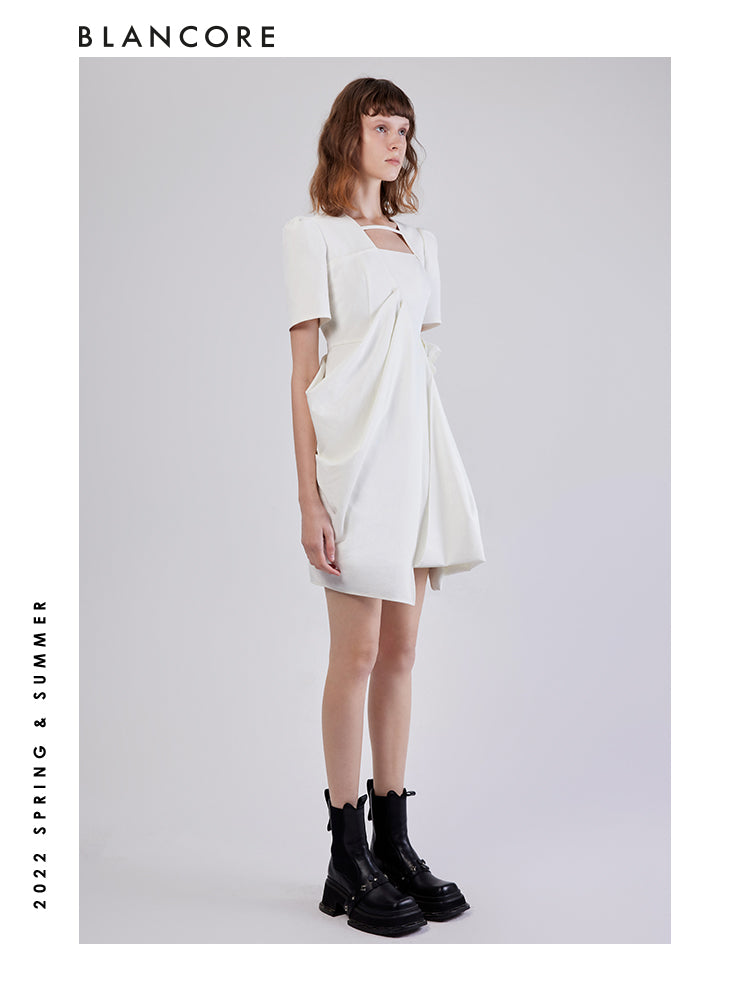 Multilayered Dress With Large Pocket