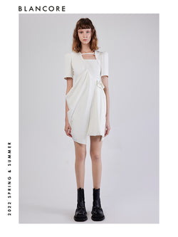 Multilayered Dress With Large Pocket