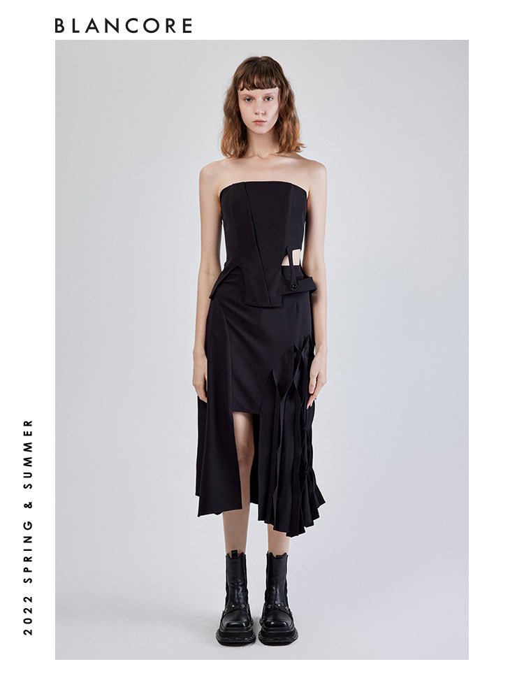 Asymmetriacl Hem Skirt