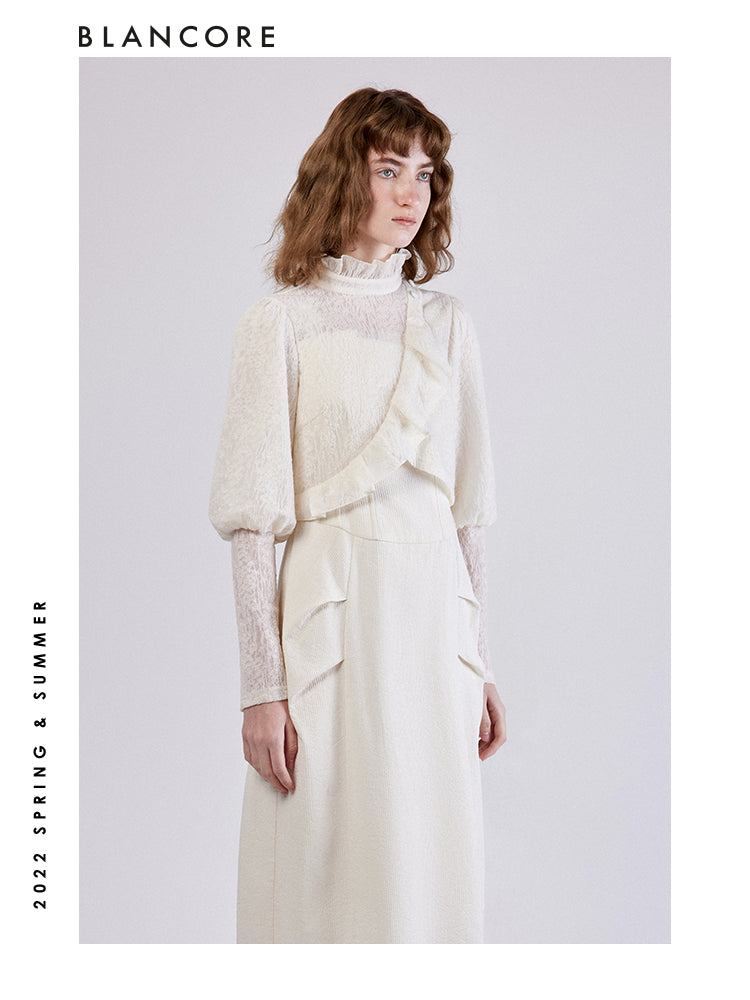 Knitted Jacquard Blouse