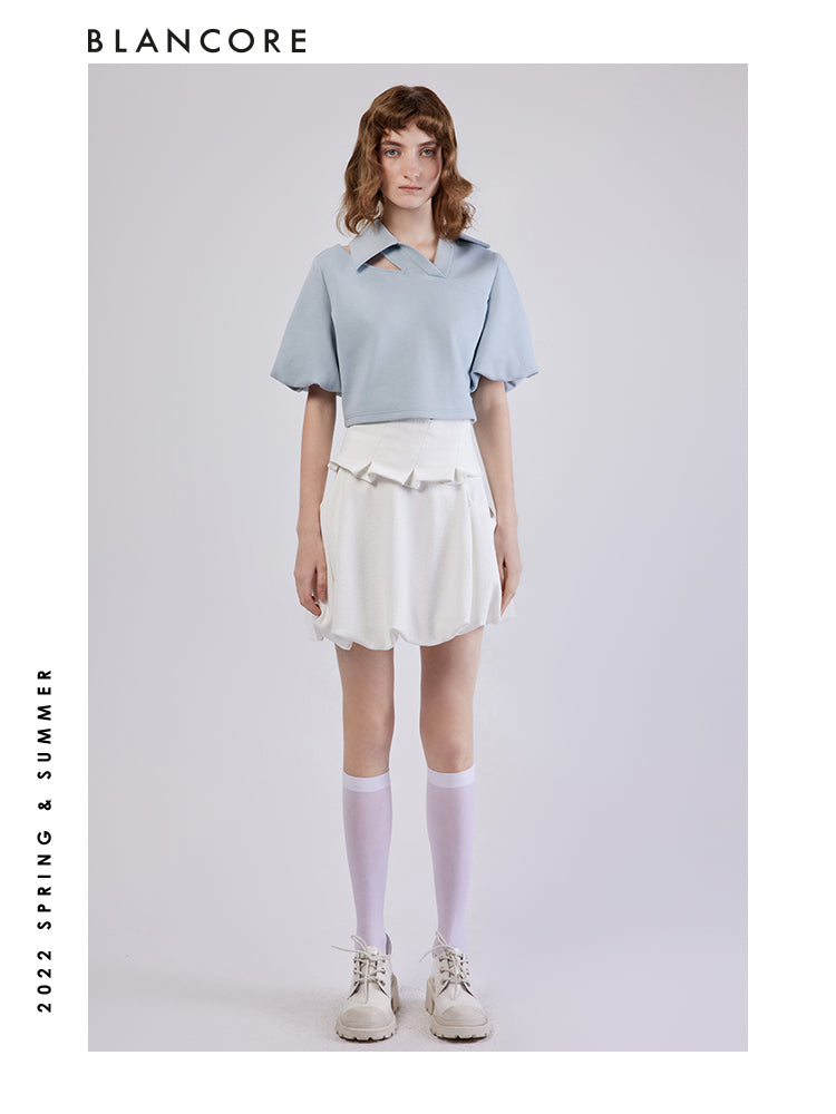 High Waist Bud Skirt With Umbrella-Shape Girdle