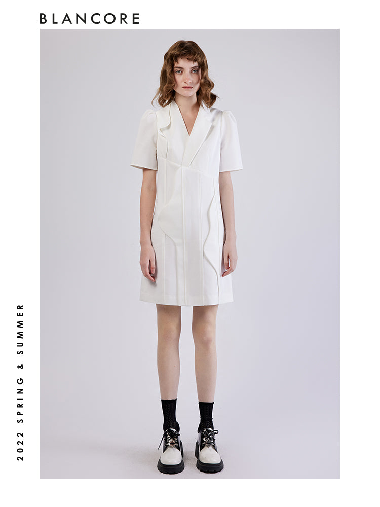 Asymmetrical Blazer Dress