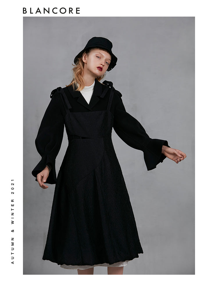 Two-Piece Cami Dress Coat