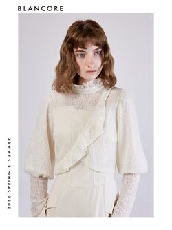 Knitted Jacquard Blouse