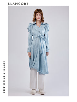 Deconstructed Multilayered Trench Coat