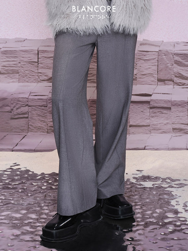Arc-detail Split Trousers