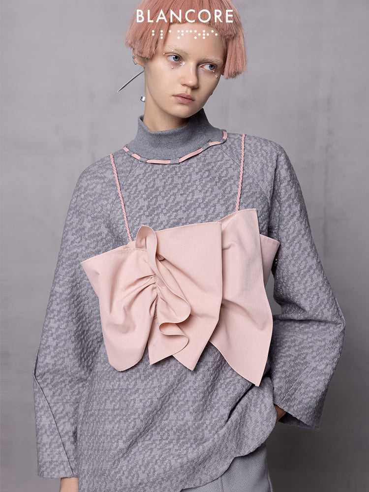 2-piece Oversized Bow Hoodie