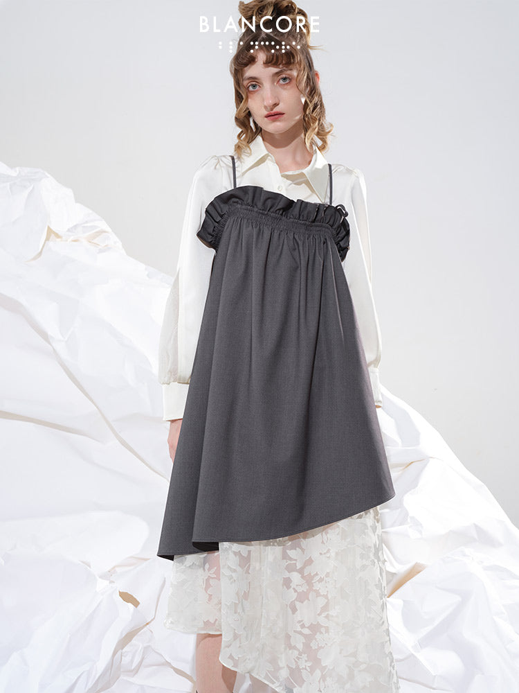 One-shoulder Ruched Dress