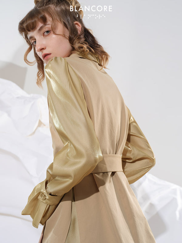 Fake 2-piece Trench Coat