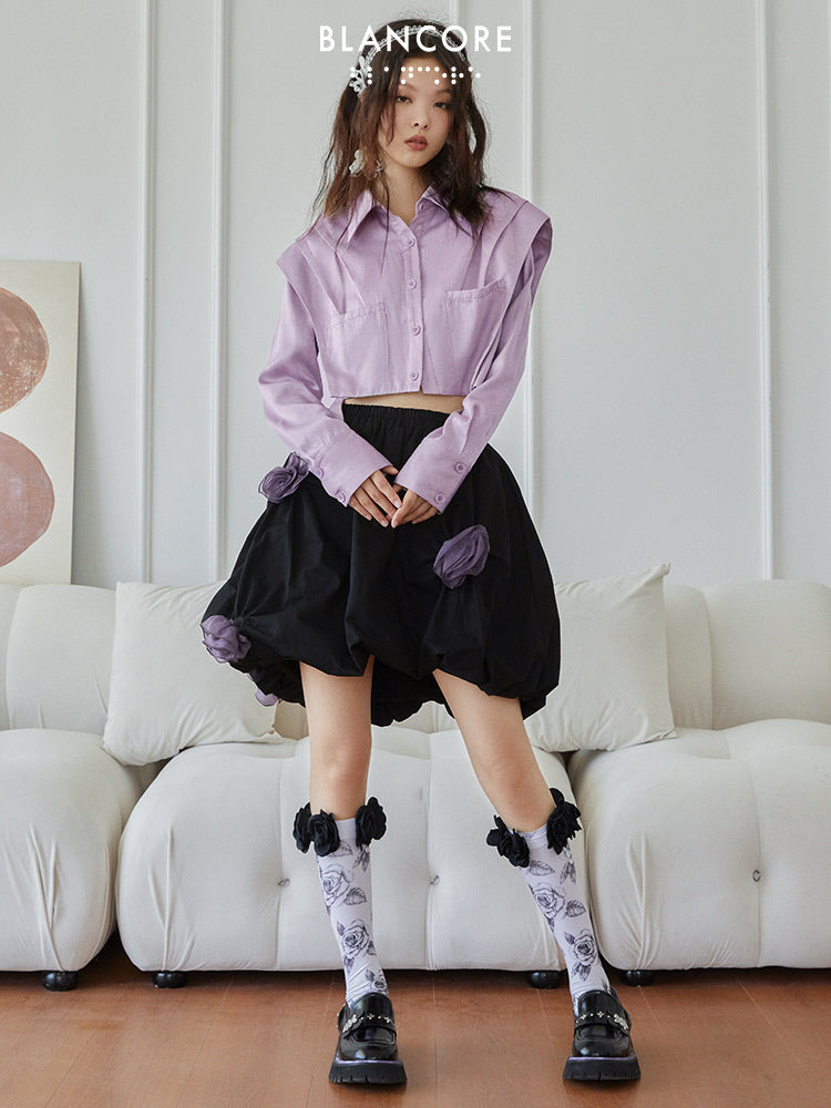 Deconstructed Shirt With Detachable Sleeves