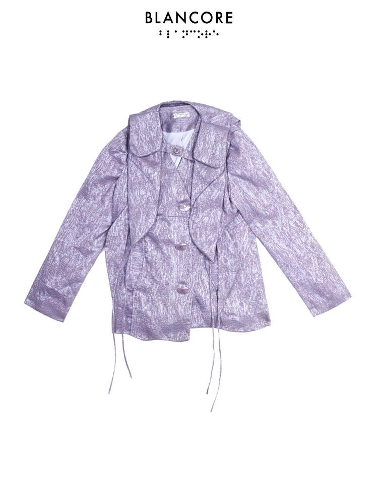 Asymmetrical Layered Blazer