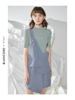 ONE-SHOULDER STRAP DRESS SUIT