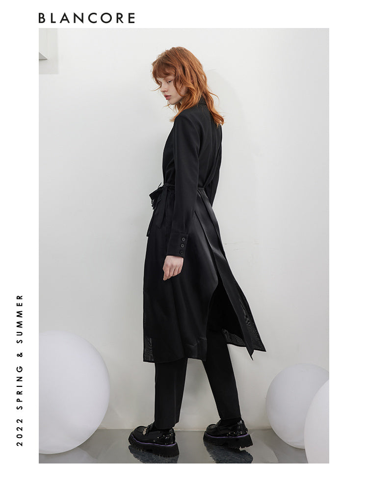 Asymmetrical Mesh Skirt With 3D Detail