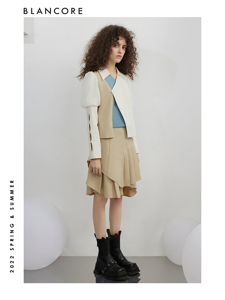 Layred Pleated Skirt