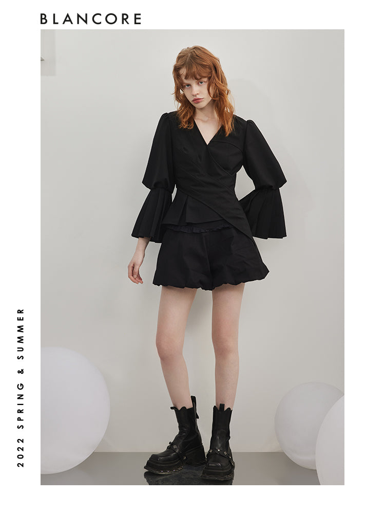 High Waist Bud-Shape Shorts