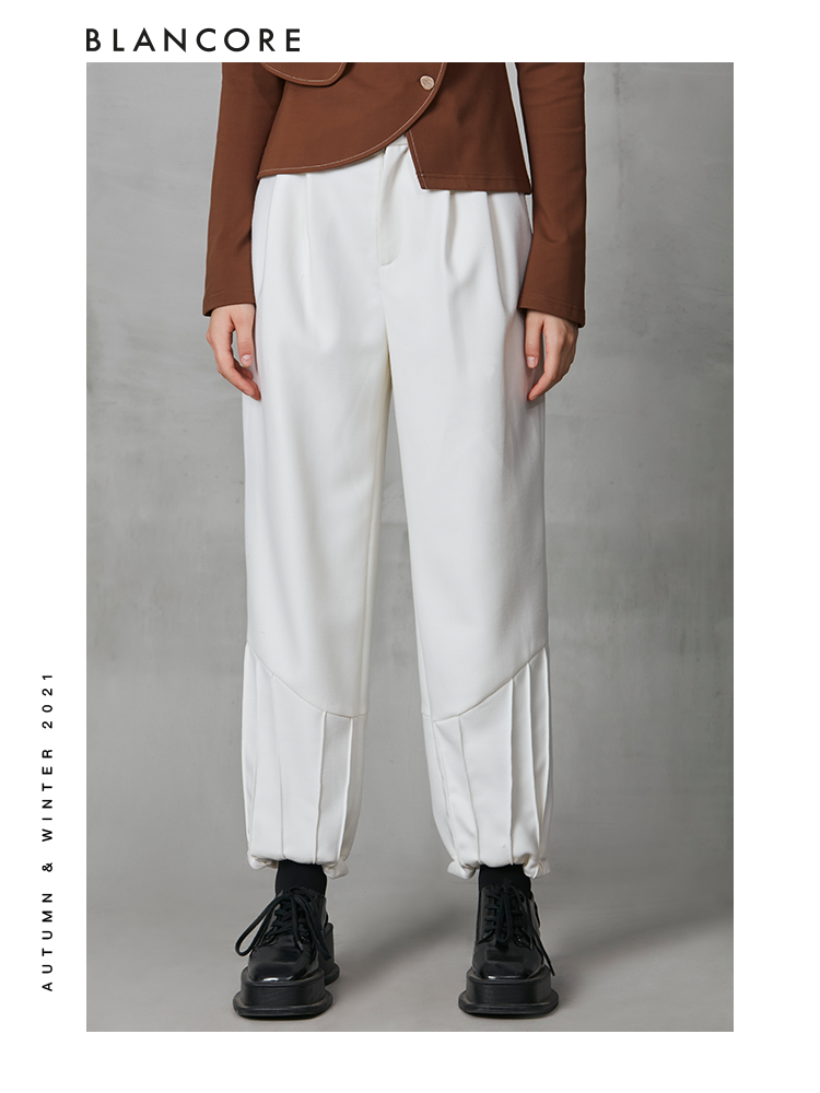 Pleated Wool Trousers