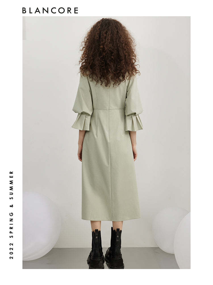 Minimalist Wrapped Midi Dress