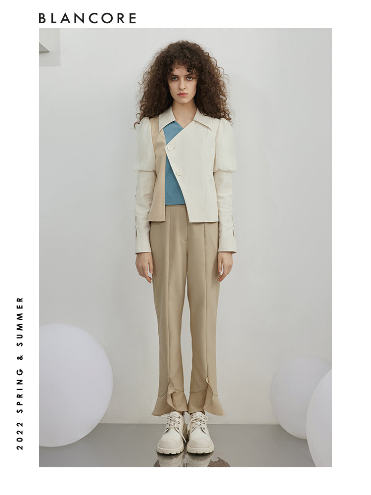 Deconstructed Color Block Shirt