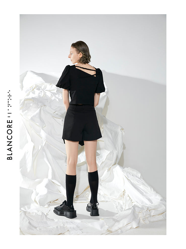 BRADID WAISTED CROP TOP