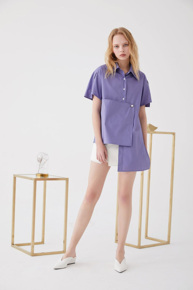 Asymmetric Shirt - BLANCORE
