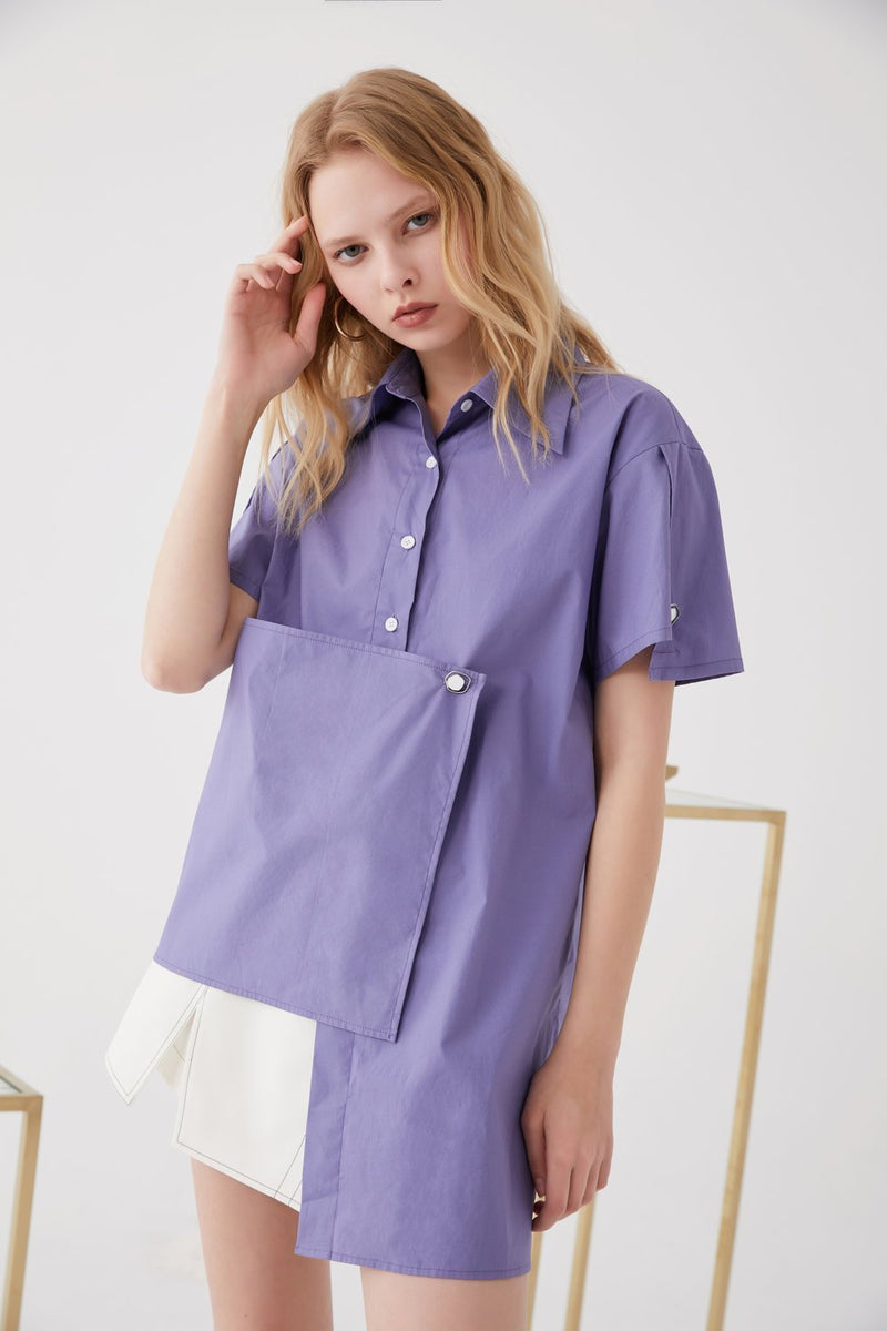 Asymmetric Shirt - BLANCORE