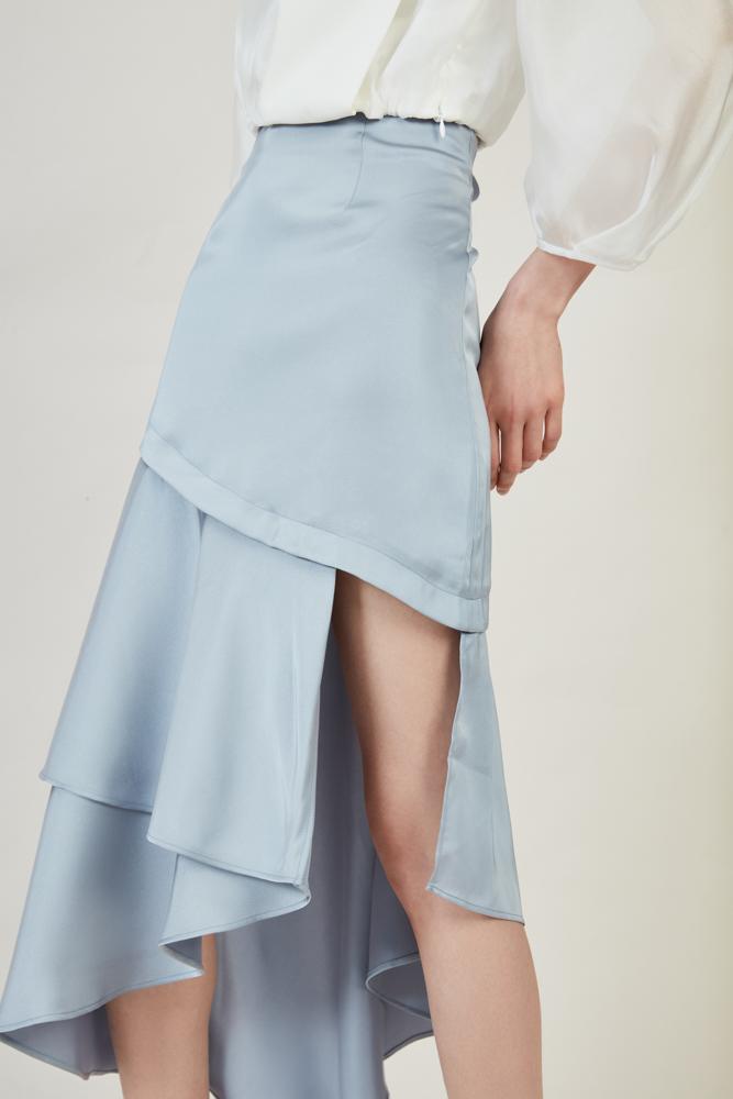 Asymmetric Skirt - BLANCORE