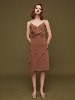 Asymmetric Slip Dress - BLANCORE