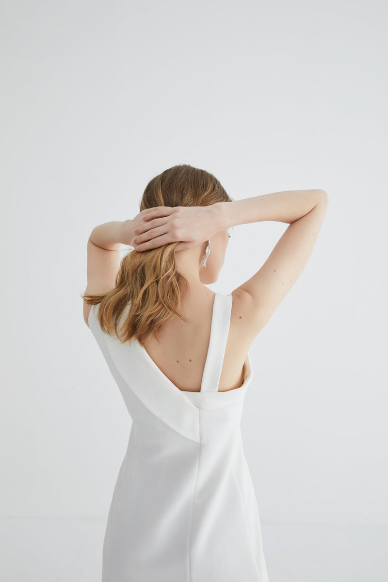 Asymmetrical Blazer Ruching Dress - BLANCORE