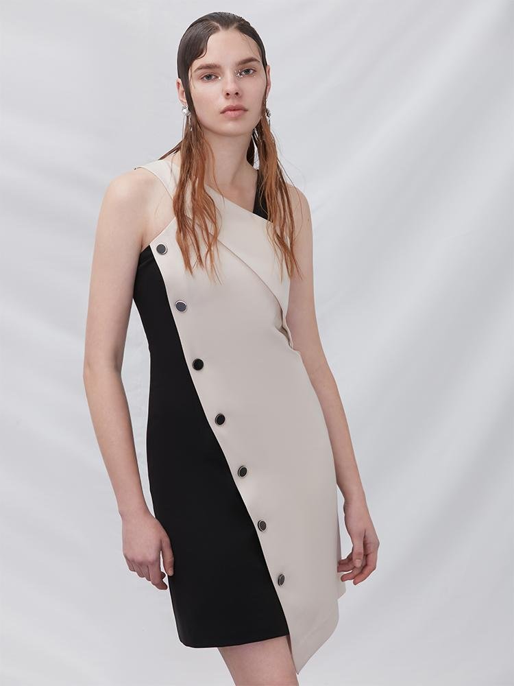 Asymmetrical Dress - BLANCORE