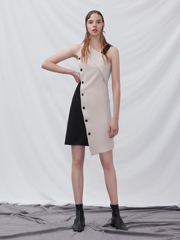 Asymmetrical Dress - BLANCORE