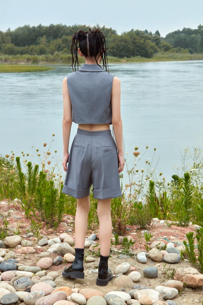 ASYMMETRICAL OVERLAPPING TOP - BLANCORE