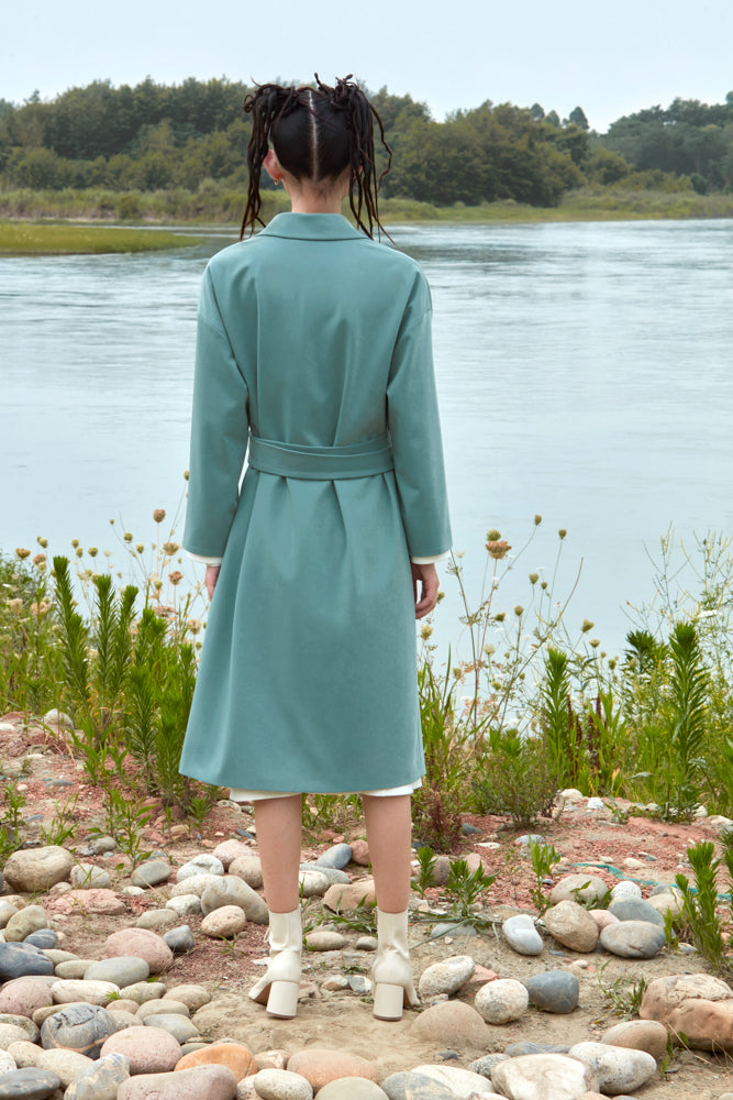 TRENCH COAT WITH DETACHABLE BOTTOM