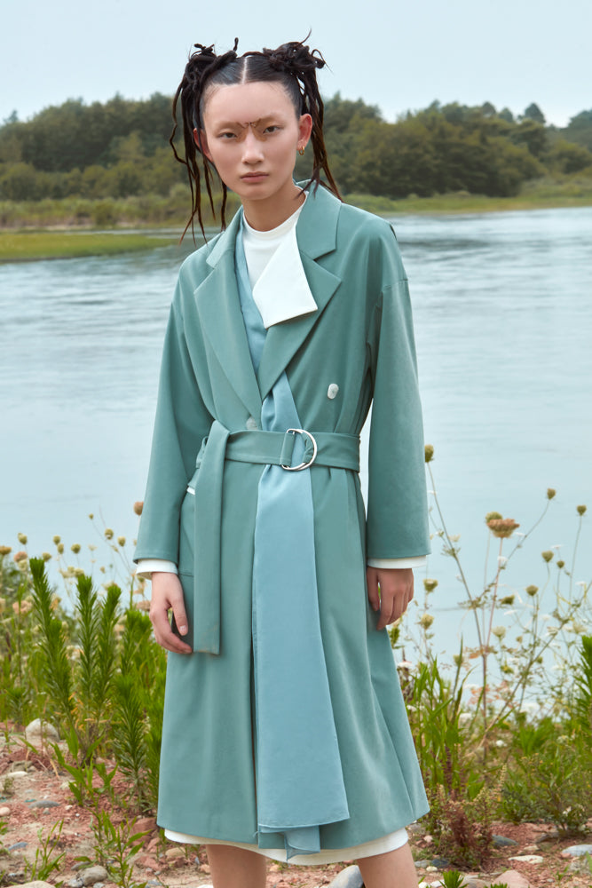 TRENCH COAT WITH DETACHABLE BOTTOM