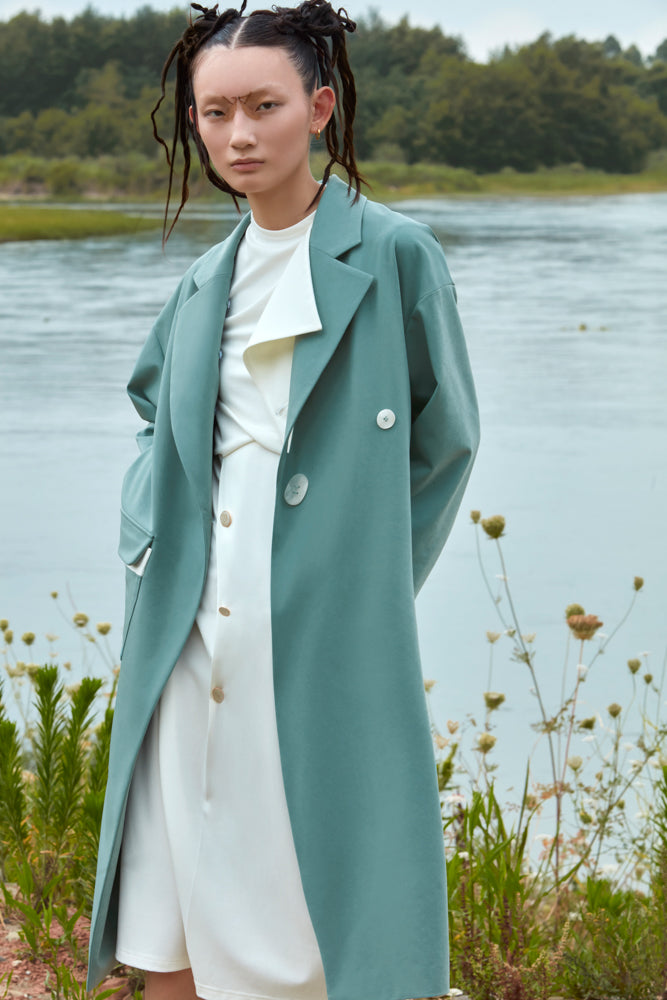 TRENCH COAT WITH DETACHABLE BOTTOM