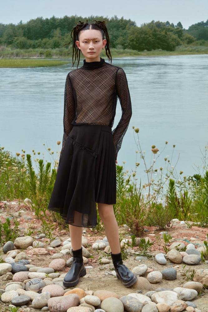 BLACK LACE TOP - BLANCORE