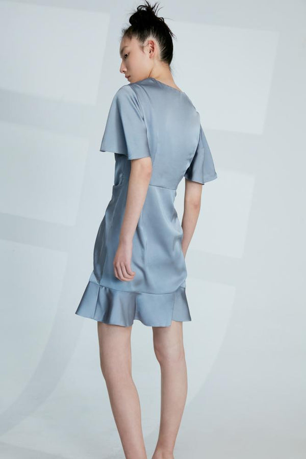 Blue Deconstructed Dress - BLANCORE