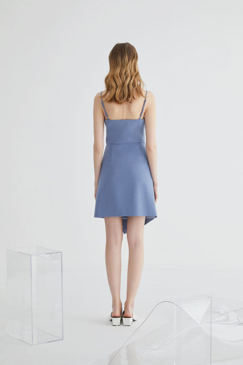 Color Block A-line Dress - BLANCORE