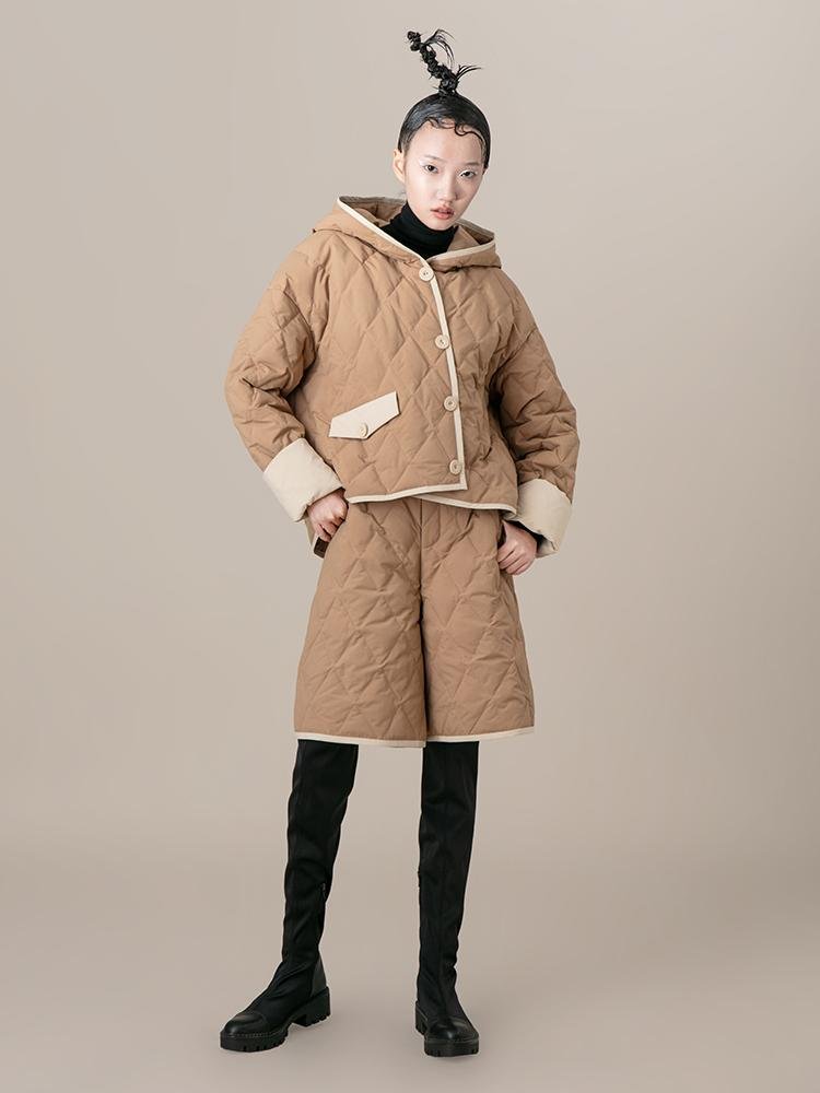 Color Block Puffer Jacket - BLANCORE