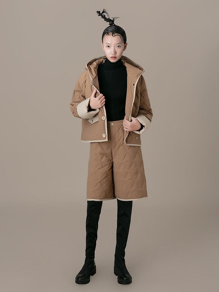 Color Block Puffer Jacket - BLANCORE
